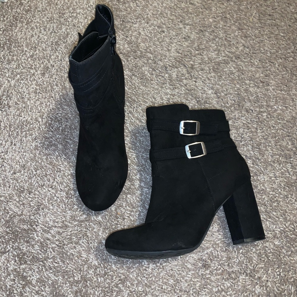 Black booties size 8